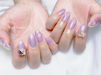 エンジェルガーデンネイル 池袋店(Angelgarden nail)/オーロラミラーネイル♪