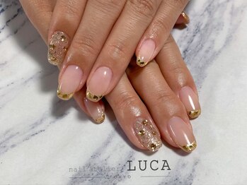 ネイルアトリエルカ(nail atelier LUCA)/M-935 大人可愛いガラスフレンチ