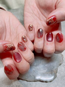 ステムネイル 下北沢(stem nail)/赤 ムラサキ マグ