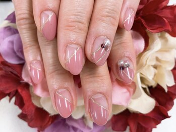 ダブルネイル(Double Nail)/【豊田】ピンクフレンチ