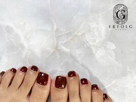 定番フット◎ボルドーワンカラー