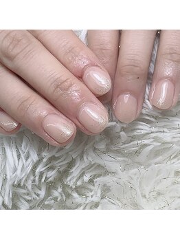 アートネイル ギャラリー(Art nail Gallery)/ちゅるん上品ヌーディーネイル