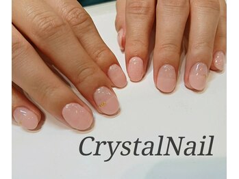 クリスタルネイル イオンモール広島府中店(CRYSTAL NAIL)/フレンチ×チェックネイル