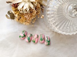 春色タイダイネイル