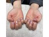 【ハンド】ワンカラー・グラデーション・ラメグラ　￥4.000