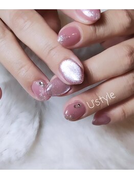 ユーズスタイル(U’style)/ピンクきらきらネイル