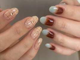 秋ネイル/グラデーション