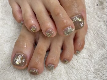 ネイルベースキュウロク(NAILBASE96)/ブラウンシェルネイル