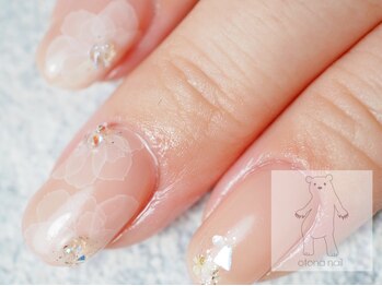 オトナネイル(otona nail)/たらしこみアネモネネイル