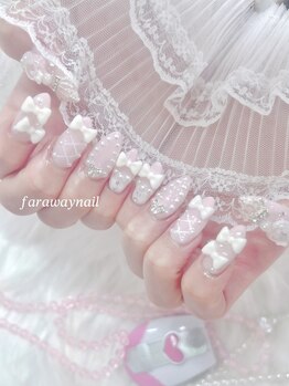 ファラウェイネイル(Faraway nail)/リボンネイル☆持込デザイン♪