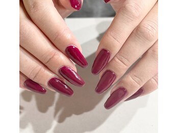 この冬大人気 ボルドーネイル