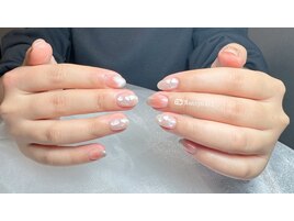 バレンタインネイル