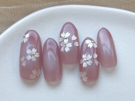 桜チークネイル