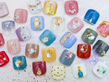 ネイルサロン 爪吉/フットの主人公☆親指アート