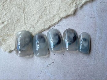 アイネイルズ 梅田店(I nails)/ブルーニュアンスネイル¥7200