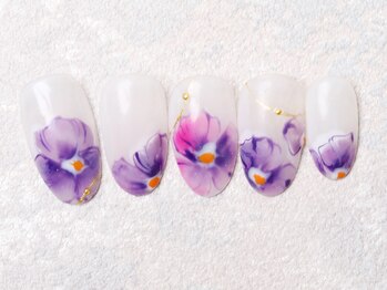 雪解けパンジー