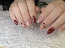 ビビネイル(vivi.NAIL)/ハートホログラムネイル