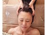★とろける♪炭酸ヘッドスパ＋眼精疲労+アロマデコルテ・ネックリンパ　70分