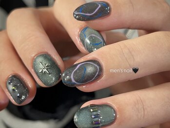 ルカ 原宿(lux)/ニュアンスメンズネイル