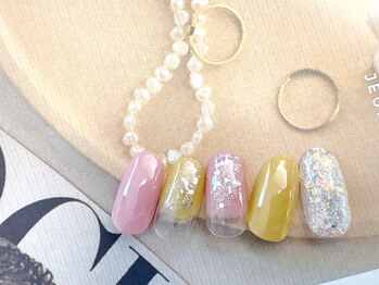 フルールソンネイル(fleur son nail)/6月定額シンプルアート
