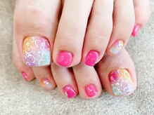 ネイルサロン ライトウェーブ 松本駅前店/フラワーアートネイル♪