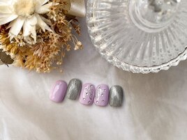 蝶々マグネットネイル