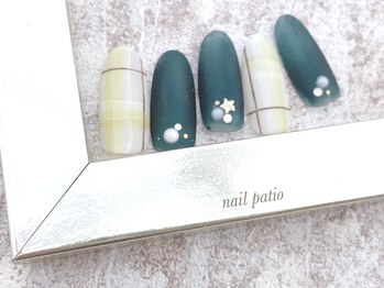 ネイルパティオ 浦和店(nail patio)/チェック柄ネイル ¥9,980