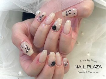 ネイルプラザ 河原町OPA店(NAIL PLAZA)/ちゅるん綺麗めネイル