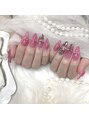 ラビィ 名古屋栄店(Raviy)&nbsp;ピンクが1番好きなカラーです！ピンクネイルはお任せ下さい♪