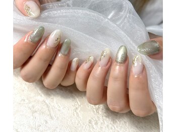 ネイルリュンヌ(nail lune)/マーメイドグリーン♪お持ち込み