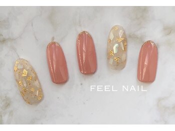 フィールネイル 天神橋店(feel nail)/マグネット/パウダー/ピンク