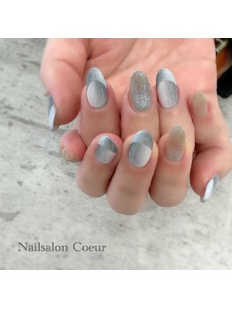 ネイルサロン クール(Nailsalon Coeur)/オンブレフレンチ、マグネット