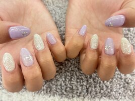 〇ラベンダーネイル