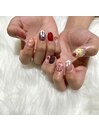 苺尽くしでお任せネイル