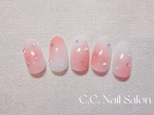 シーシーネイルサロン 池袋(C.C.Nail salon)/春の水滴ネイル
