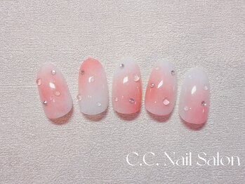シーシーネイルサロン 池袋(C.C.Nail salon)/春の水滴ネイル