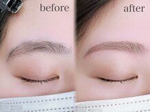 エサージュ 銀座店/【メイク前】眉毛WAX×眉カラー