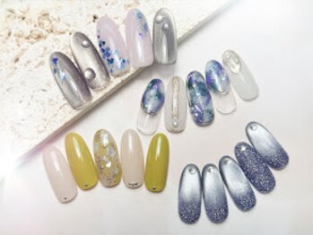 エスフィーネイルサロン リシェル(Esfy nailsalon Richer)の写真/22時迄営業◎追加料金なしでフィルインOK!【トレンド定額アート¥6500】駅チカだから通いやすさもバッチリ★