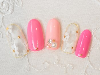 エステティックアンドネイル ローズ(ESTHETIC&NAIL Rose)/春らしいフラワーデザイン