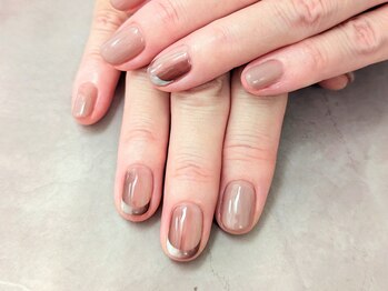 エムスラッシュ ネイル センター北店(M.SLASH)/パラジェル　オンブレフレンチ