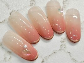 フレンチ グラデーションネイル