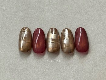 マグ　ニュアンスチェックネイル