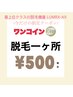 ルミクス脱毛1ヶ所★ワンコインクーポン!【顔・腕・胴回り・足】