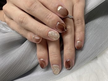 フィール(Feel)/秋のニュアンスネイル