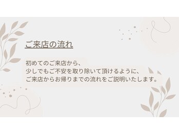 シェリールネイル(cherir nail)/ご来店の流れ