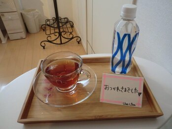 アンリアン 銀座店(Une Lien)/☆施術後のハーブティーとお水☆