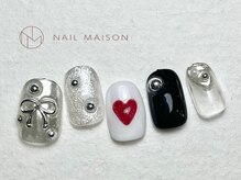 ネイルメゾン 梅田(NAIL MAISON)/キラキラリボン