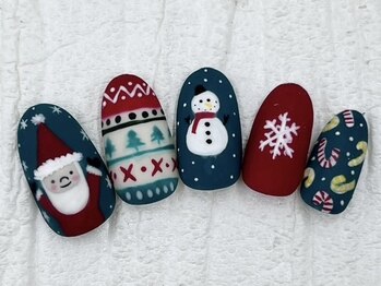 ハニービービー(Honey Bee Bee)/クリスマスネイル