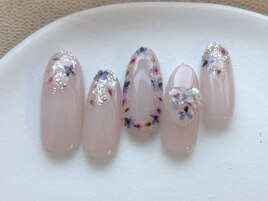押し花ネイル