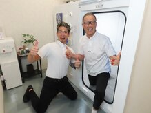 トレーニング後は酸素ボックスで疲労回復！